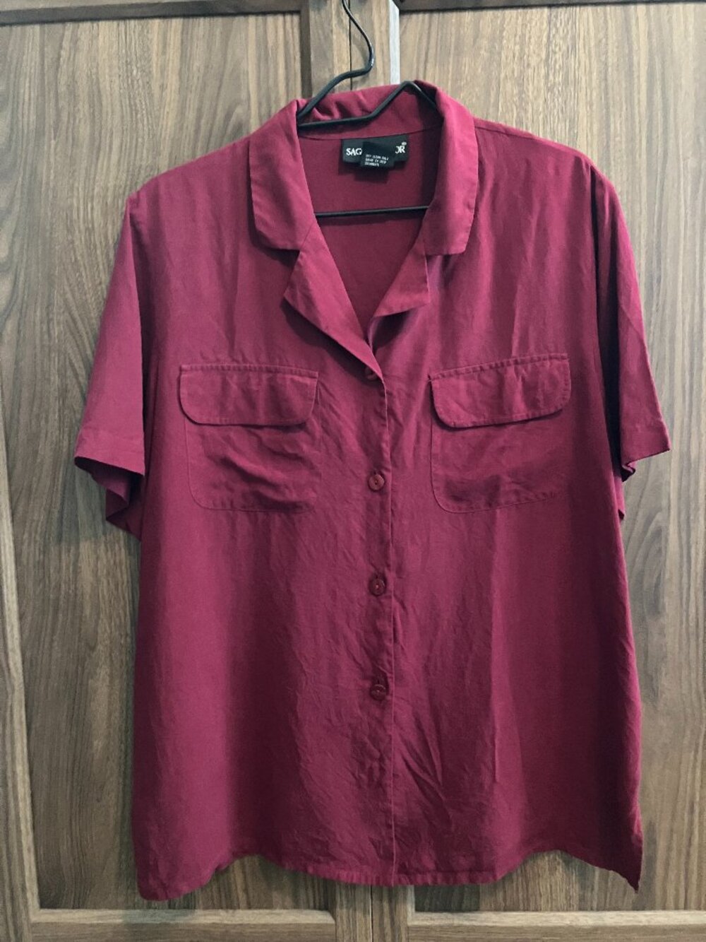 Sag Harbor 100% Silk shirt